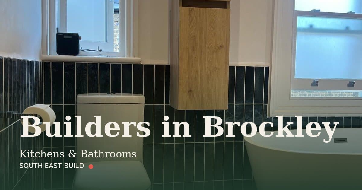 Brockley builders — kitchens and bathrooms in Brockley Brockley builders: a kitchen and bathroom fitted by South East Build, builders in Brockley
