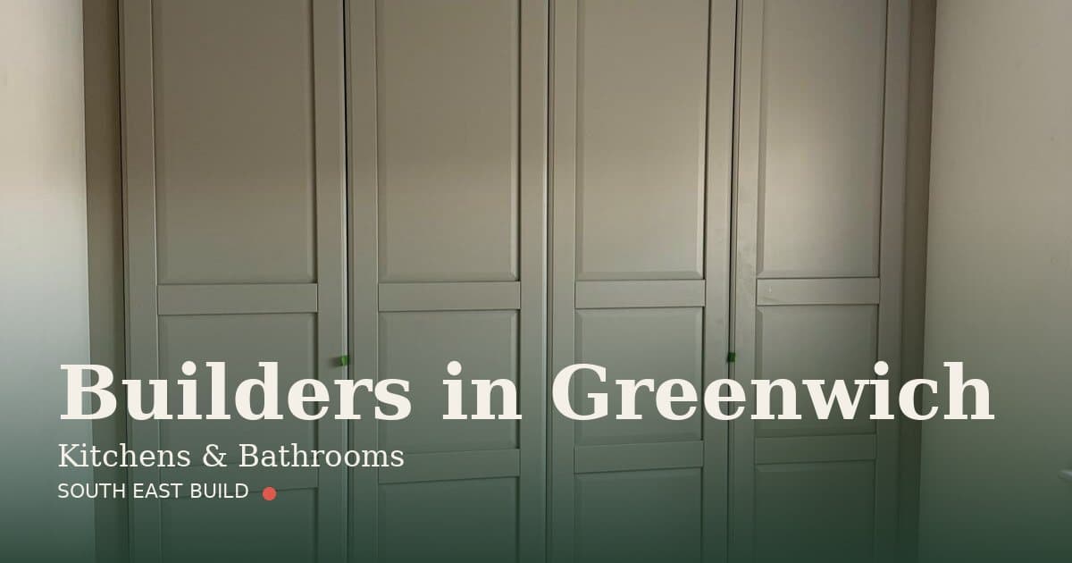 Greenwich builders — kitchens and bathrooms in Greenwich Greenwich builders: a kitchen and bathroom fitted by South East Build, builders in Greenwich