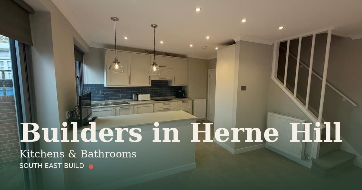 Herne Hill builders — kitchens and bathrooms in Herne Hill Herne Hill builders: a kitchen and bathroom fitted by South East Build, builders in Herne Hill