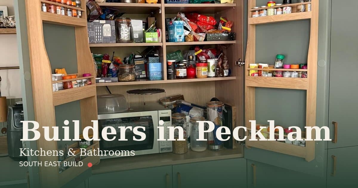 Peckham builders — kitchens and bathrooms in Peckham Peckham builders: a kitchen and bathroom fitted by South East Build, builders in Peckham