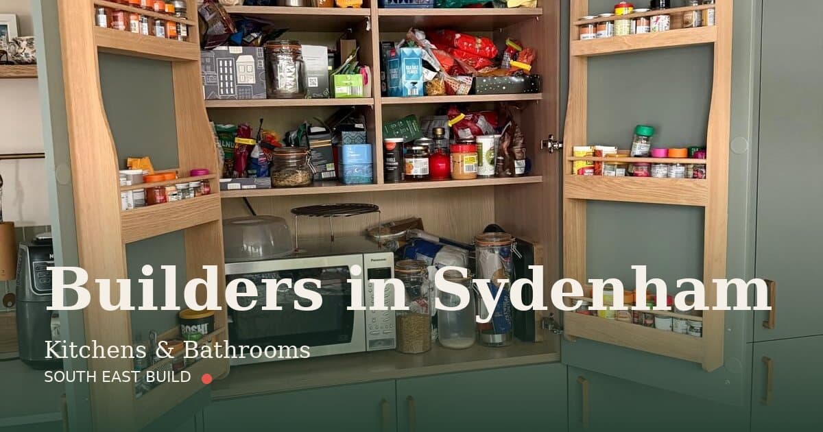 Sydenham builders — kitchens and bathrooms in Sydenham Sydenham builders: a kitchen and bathroom fitted by South East Build, builders in Sydenham